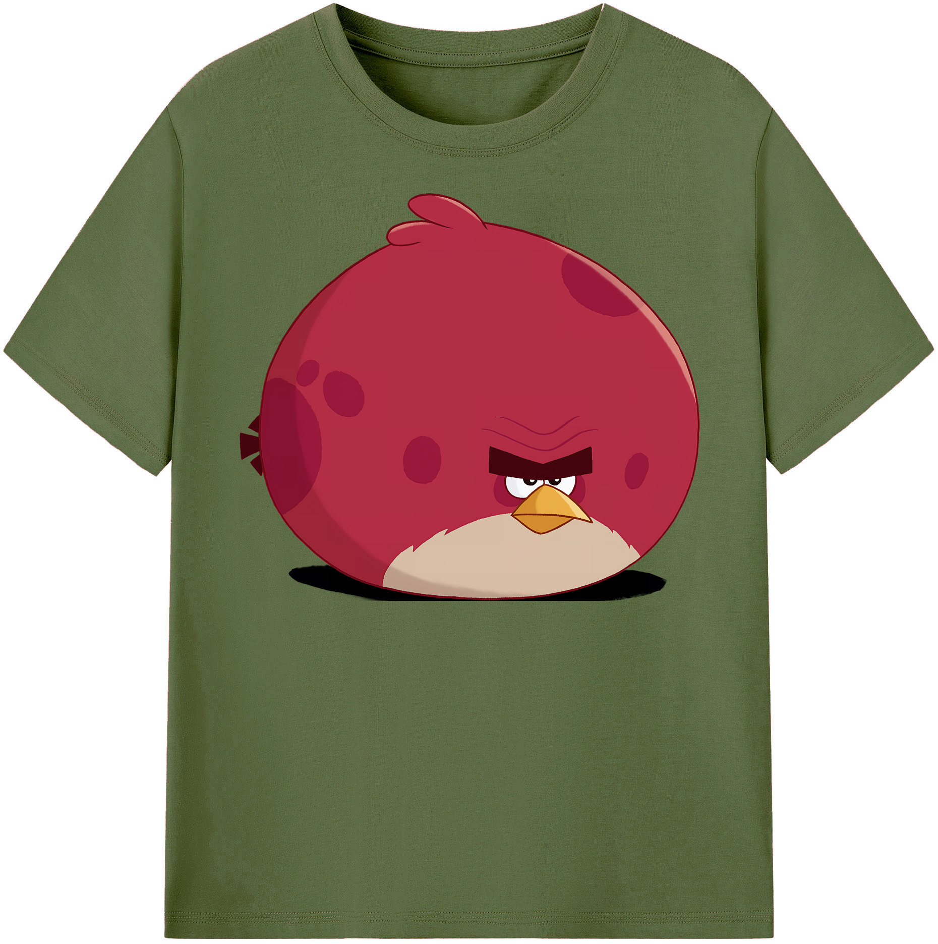 （画像用） Angry Birds アングリーバード 綿100％半袖Tシャツ（フロントプリント）